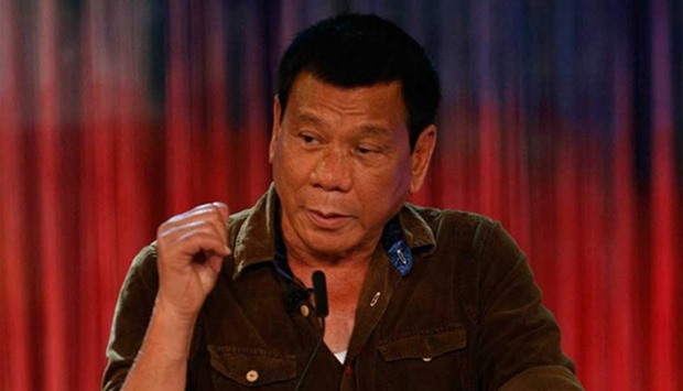Philippines' presidential candidate, Mayor Rodrigo Duterte