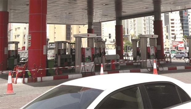 A fuel station in Doha