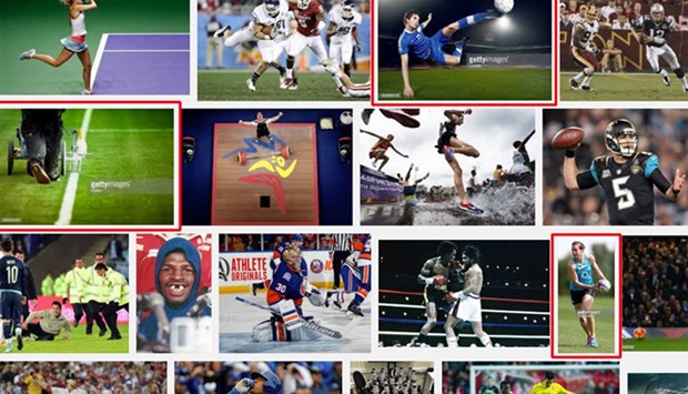 Getty Images on Google search
