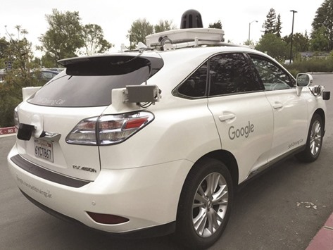 A Lexus version of a Google Self Driving car is shown in Moutain View, California on April 8. Self-driving technology has developed far faster than experts envisioned when Google started developing it in 2009.
