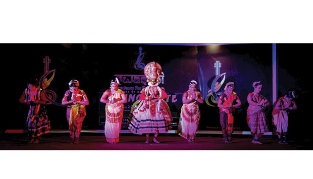 IN SYNC: The programme featured a range of dance such as the Ganesha contemporary dance, Bharatanatyam,  Kathak, Odissi, and a semi-classical dance.