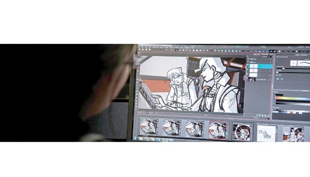 Storyboarding on Toon Boom.