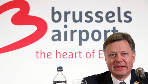 Brussels Airport CEO Arnaud Feist gives a press conference regarding the reopening of Brussels Airpo