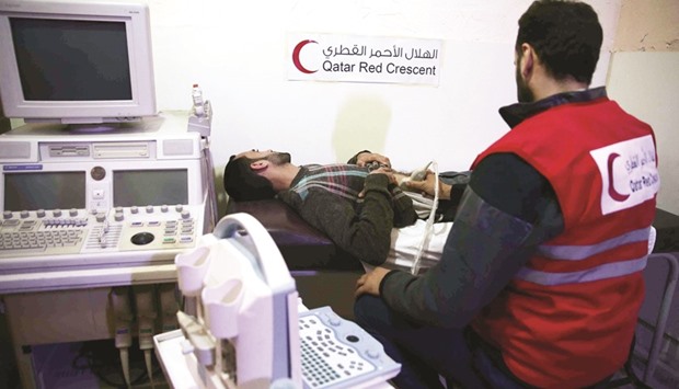 The donation money will be used to build a healthcare centre in Darkush town.