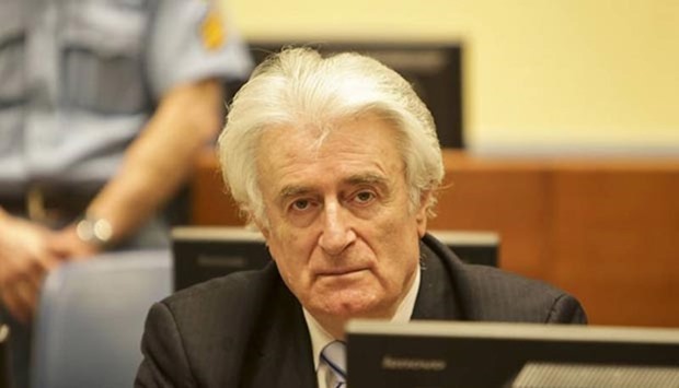 Radovan Karadzic has again proclaimed his innocence