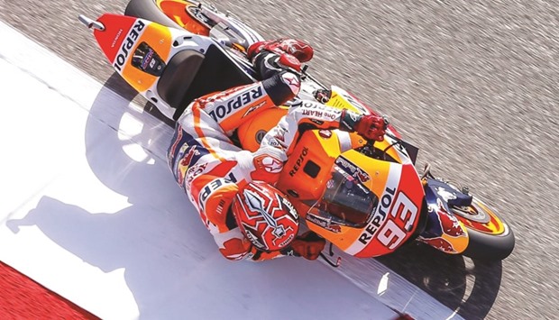 Repsol Honda rider Marc Marquez has won three straight races in Austinu2014all from pole position.