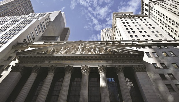 A frontal view of the New York Stock Exchange building. Four of the S&P 500u2019s top-weighted banks are set to report grim first-quarter revenues and profits starting on Wednesday.