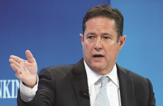 Jes Staley, CEO of Barclays bank, attends the World Economic Forum (WEF) annual meeting in Davos, Switzerland on January 20. Staley tried to identify a tipster who alerted the bank to a personal matter involving a senior executive, the bank said, confirming what a person with knowledge of the matter told Bloomberg earlier yesterday.