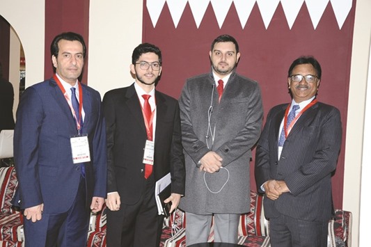Some of the participants from Qatar at Plast Expo 2017 in Morocco.