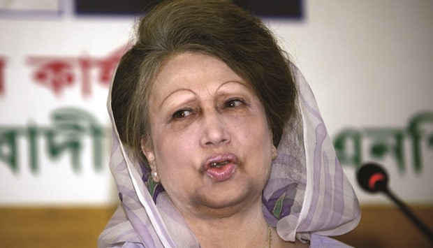 Police raided the office of former Prime Minister Khaleda Zia in Dhaka.