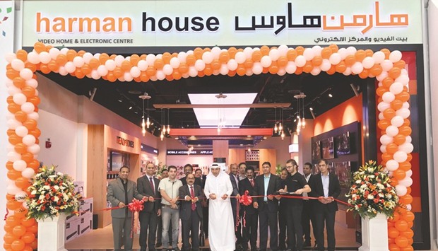 Officials and dignitaries at the opening of the showroom.