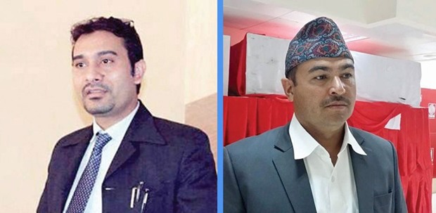 M P Pokharel and Bishwo Bandhu Thapa
