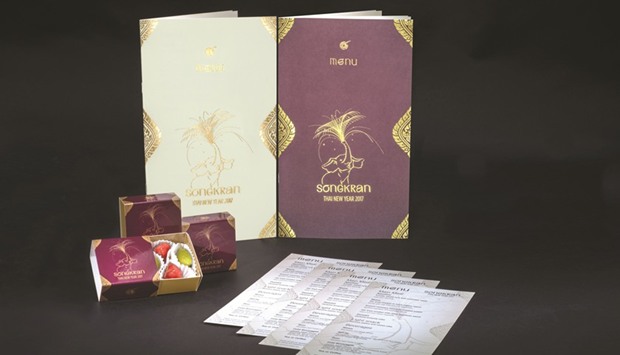 The Thai New Year menu.