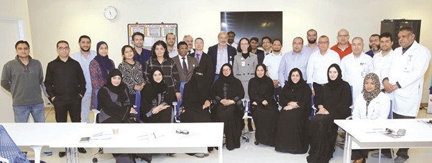 PHCC physicians and AHIMA officials who took part in the training programme.
