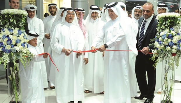 Sheikh Nawaf Nasser al-Thani inaugurates the AMG centre in the presence of a number of dignitaries. PICTURES: Ram Chand