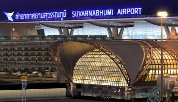 More than 1,000 people were left stranded at Bangkok's Suvarnabhumi airport.