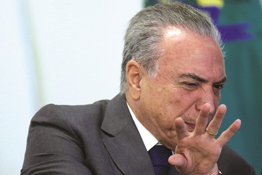 Temer: It is a lie that in that (2010) meeting I heard any reference to money or any shady dealings between the company and politicians.