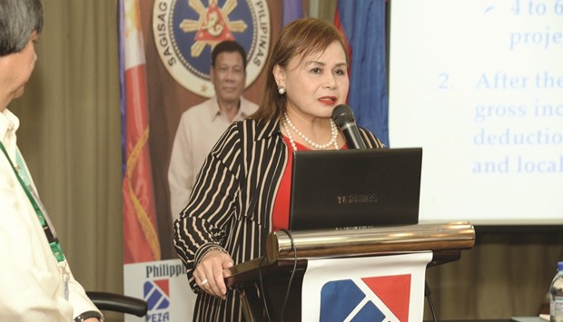 The Philippines would be an ideal distribution hub for Qatar, says Peza director general Charito B Plaza. PICTURES: Thajudheen