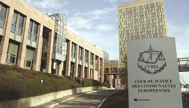 General view of the buildings of the Court of Justice of the European Communities.