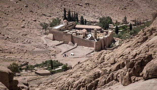 The Monastery of St. Catherine in Egypt's south Sinai, where a policeman was killed and three others wounded on Tuesday.