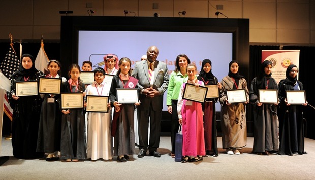 Some of the winners with dignitaries.