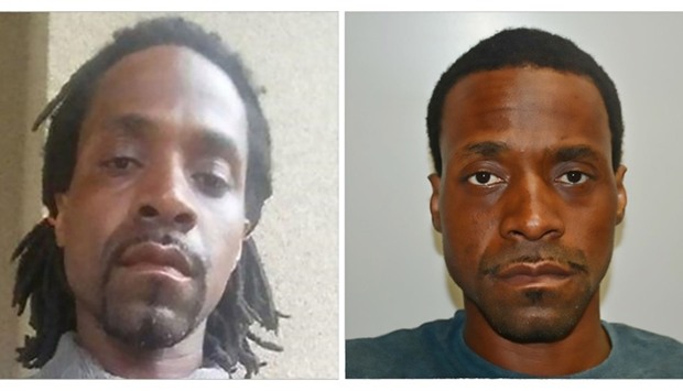 Photographs released April 18, 2017 by the Fresno Police Department that show shooting suspect Kori Ali Muhammad.