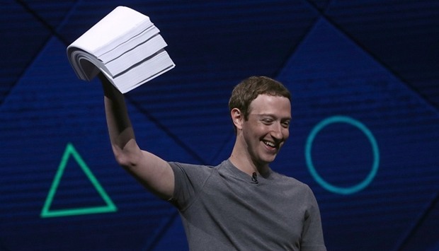Facebook CEO Mark Zuckerberg delivers the keynote address at Facebook's F8 Developer Conference