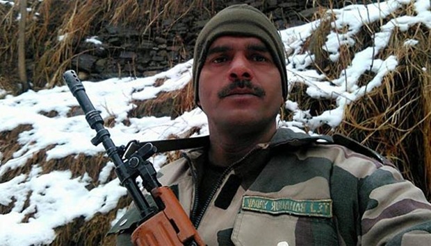 Tej Bahadur Yadav had posted two videos on his Facebook page that soldiers were getting poor quality food. Twitter image