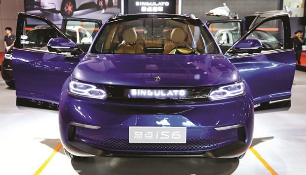 A Singulato iS6 is displayed at Shanghai Auto Show. The annual exhibition is not only the biggest automotive showcase in the planetu2019s largest car market, but also an event that revives persistent accusations of Chinese businesses copying foreign designs.