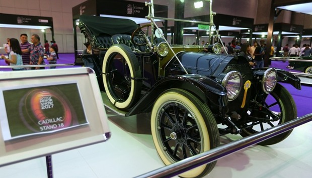 A vintage Cadillac, which earned a medal during the first Qatar Concours d’Elegance held last year, is among the crowd favourites. PICTURE: Ram Chand