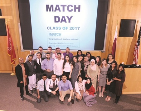 WCM-Qu2019s Class of 2017 after the Match Day results.