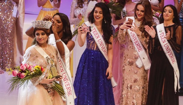 Srishti Kaur of India is crowned Miss Teen Universe in Managua