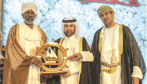 Dr Khalid bin Ibrahim al-Sulaiti with other dignitaries at the ceremony.