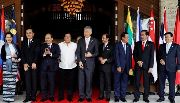 Southeast Asian leaders during the ASEAN summit in Manila