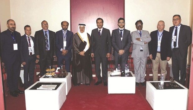 Some of the officials and participants from the Qatar delegation at Batimatec 2017.