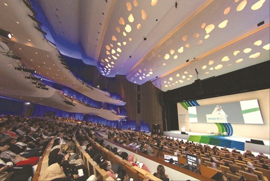 File picture of the ME Forum 2016 keynote address at QNCC.
