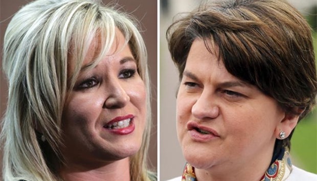 Sinn Fein's Northern leader Michelle O'Neill (left) and DUP leader and former First Minister Arlene Foster.