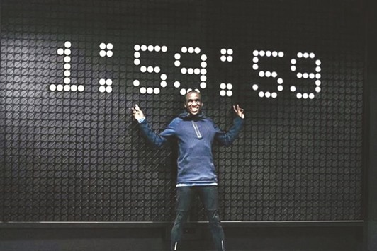 Kenyau2019s Eliud Kipchoge is confident of beating the mark. (Twitter/Eliud Kipchoge)