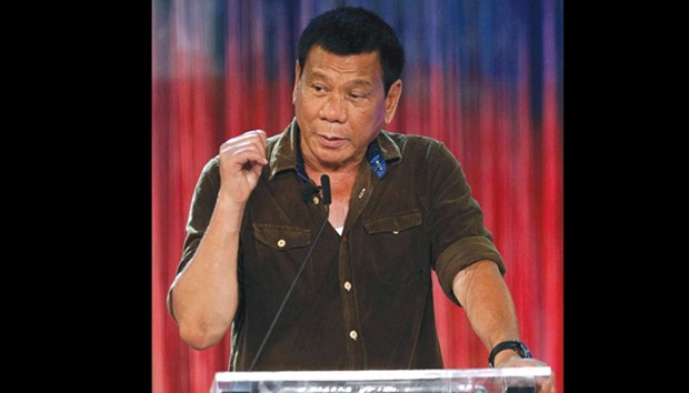 Duterte: fight against drugs.