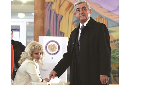Sarkisian: denies that the constitutional changes were engineered to allow him to retain influence in the former Soviet republic after his final presidential term ends next year.