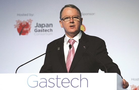 Woodside Petroleum chief executive Peter Coleman speaks at Gastech, the worldu2019s biggest expo for the gas industry, in Chiba, Japan, Coleman said he would be comfortable having between 20% and 30% of Woodsideu2019s LNG portfolio being sold on a fixed-price basis, but with shorter contract periods to mitigate risk.