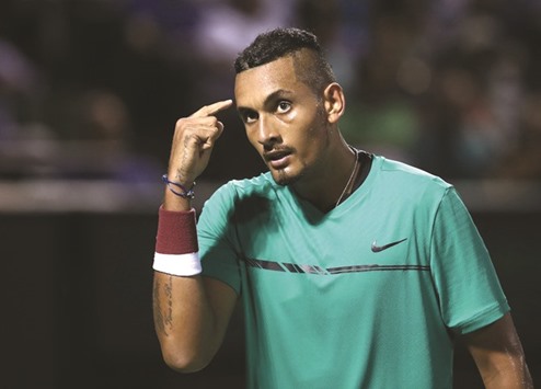 Kyrgios will lead Australia against the US in the Davis Cup quarter-finals.