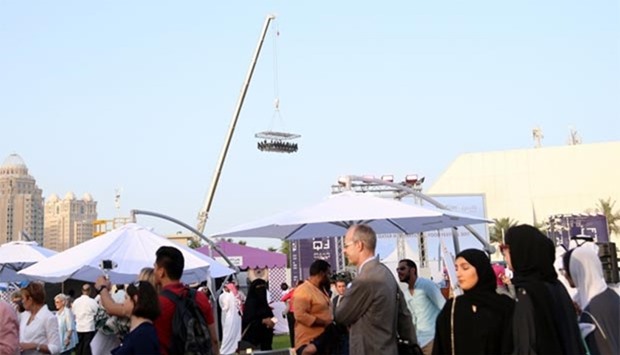 Dinner in the Sky is a popular attraction at Qatar International Food Festival. PICTURES: Jayan Orma