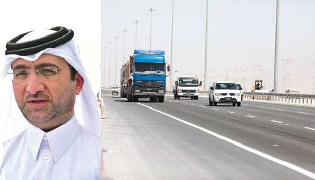 Yousef al-Emadi, One of the partially opened roads.