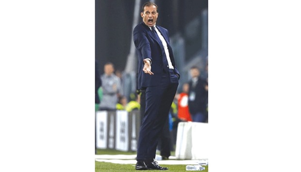 Juventusu2019 Italian coach Massimiliano Allegri. (AFP)