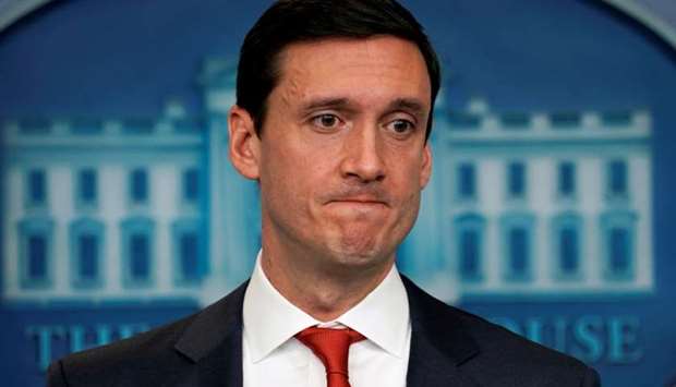 Tom Bossert, homeland security adviser to President Donald Trump, holds a press briefing to publicly blame North Korea for unleashing the so-called WannaCry cyber attack at the White House in Washington, US, December 19, 2017