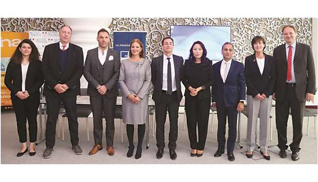 Eric Chevalier, Bart De Groof, Bahia Tahzib-Lie, Hans Udo Muzel, Willy Kempel, and pianist Sonja Park along with others at the meeting to announce the concert series yesterday. PICTURE: Jayan Orma