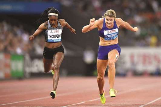 The 100m Olympic champion Elaine Thompson (left) of Jamaica will go head to head with 200m world champion and Olympic silver medallist Dafne Schippers of The Netherlands.