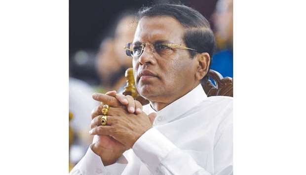 President Maithripala Sirisena ... fissure with the ally deepening