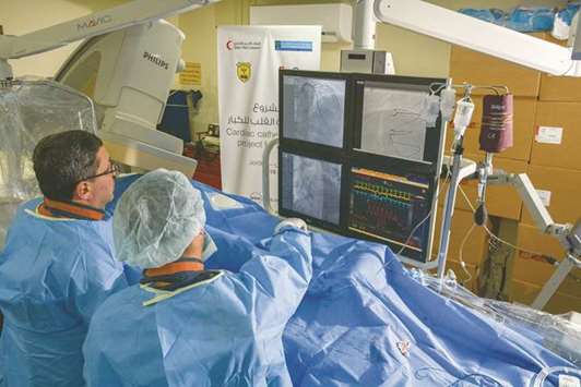 QRCS medical team conducts cardiac catheterisations in Jordan.